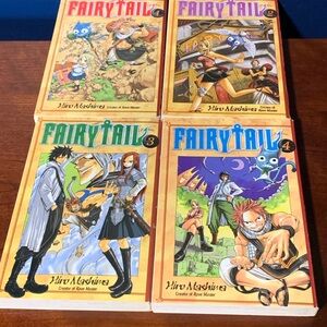 Manga Fairy Tail Volumes 1-4